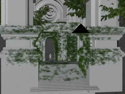 Ancient Temple 3D  environmet model 3D model