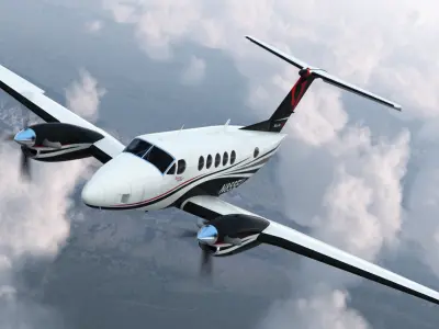 Beechcraft Super King Air 250 3D Model