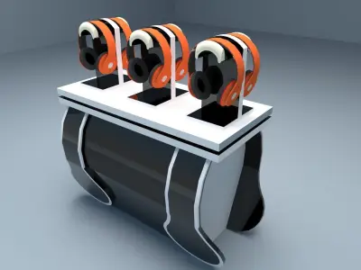 Display Table Headset 3D model
