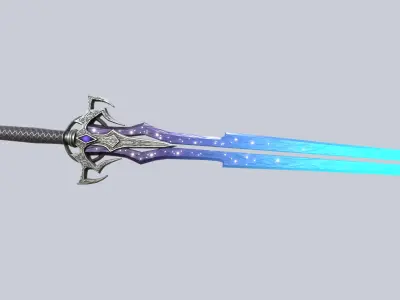 Astral blade Low-poly 3D model order
