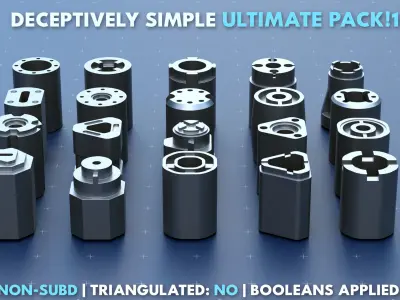 Simple Kitbash Bundle Ultimate Pack 1 3D model