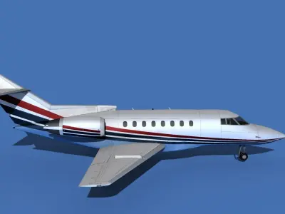 Hawker Siddley 1000 V08 3D model