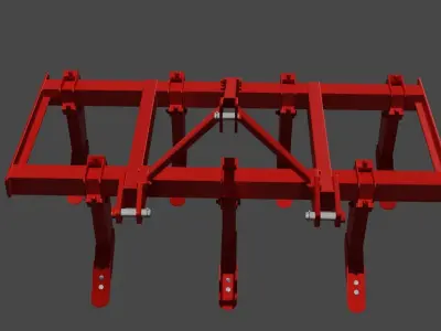 7 Tine Chisel 3D model