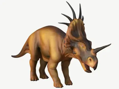 Styracosaurus dinosaur Low-poly 3D model