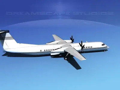 Dehaviland DHC-8 400 Corporate 2 3D model