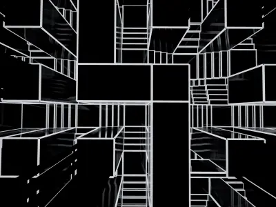 Minimalist Labyrinth Free low-poly 3D model