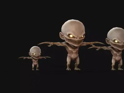 ChibiMonster1Pack2 Low-poly 3D model