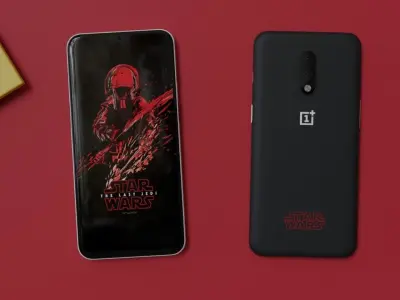 OnePlus 7 Star Wars Special Edition Black Red White 3D model