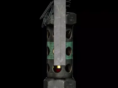 M84 Flash Grenade GAME READY Low-poly 3D model