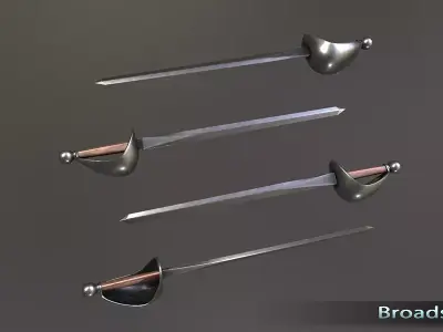 Swords Free low-poly 3D model