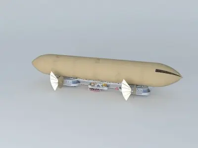 ARGO NAUTIX Steampunk airship 3D model