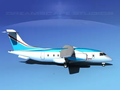 Dornier 328Jet Caribbean Air 3D model