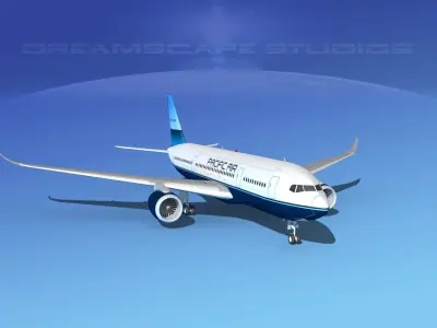 Airbus A350-800 Pacific Air 3D model