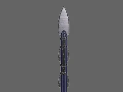 PBR Spear V2a Low-poly 3D model