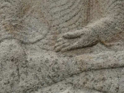 Seated Rock-carved Buddha 3D model