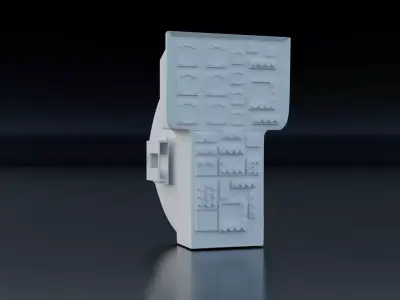 Cockpit Hughes 500 3D print model