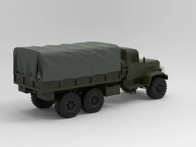 KRAZ truck 3D model