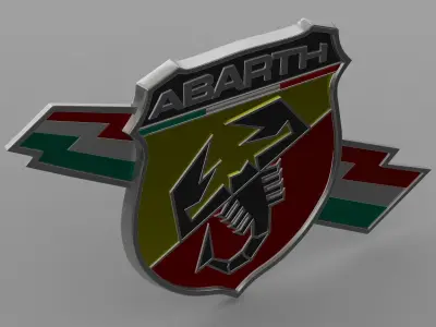 abarth logo 3D model