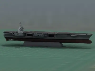 US Aircraft Carrier 3D Print Model 3D print model