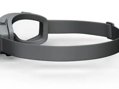 Military Tactical Glasses - Low Poly and High Poly 3D model