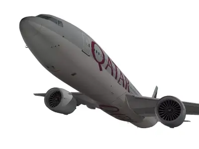 Boeing 777-200LR Qatar Airways 3D model