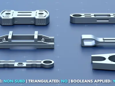 Factory Greeble Kitbash Pack 4 3D model