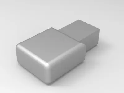 Micro usb 3D model