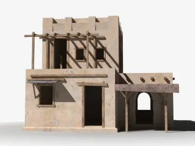 Arab x10 Low-poly 3D model