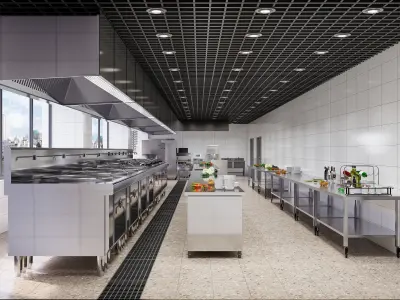 Commercial Kitchen 6 3D model