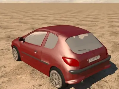 peugeot 206 Free 3D model