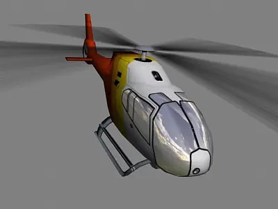 Colibri V2 Helicopter Low-poly 3D model
