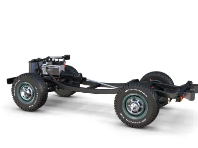Full Offroad Vehicle Chassis 3D model