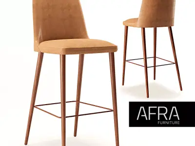 Afra Meka One Barstool Free low-poly 3D model