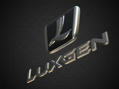 luxgen logo 3D model