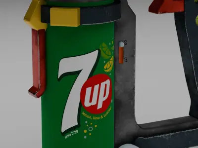 7Up Gun Low-poly 3D model