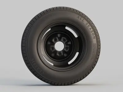 Classic Wheel and Tyre 3D model