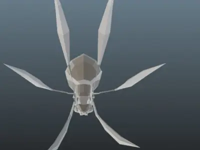 spider queen Low-poly 3D model