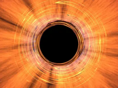 M87 Black Hole - Animated full scene 3D model