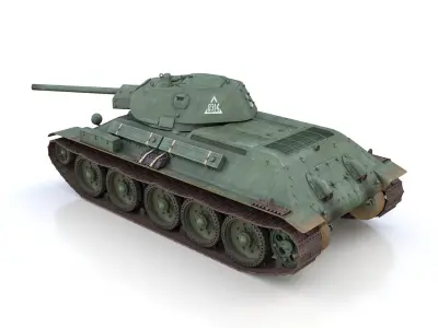 T-34-76 - Model 1941 -Soviet medium tank - 0314 3D model
