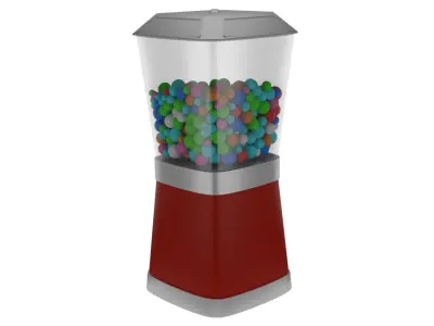 Gumball Machine 3D Model Low-poly 3D model