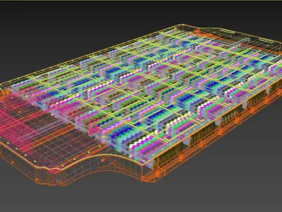 Tesla Model S Battery Pack 3D model