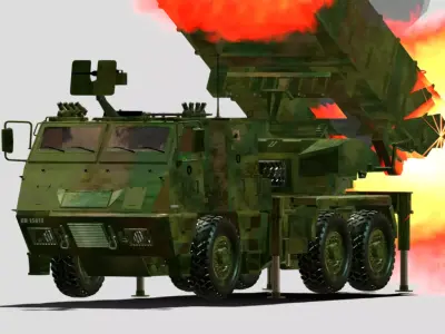 6x6 ASTROS AV LMU Low-poly 3D model