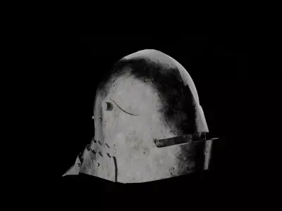 Sallet - Schaller Helmet 3D model
