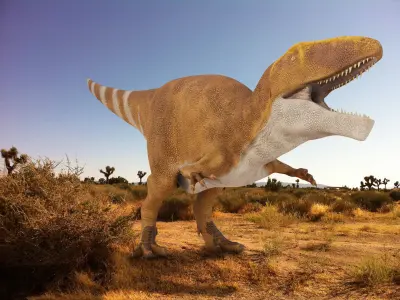 Carcharodontosaurus sahricus Low-poly 3D model