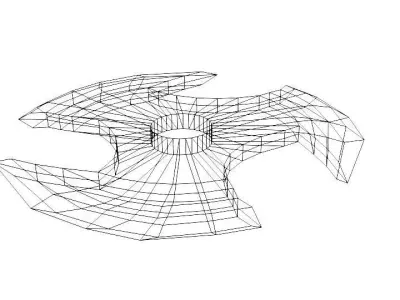 Throwing Star - Type 4 3D model
