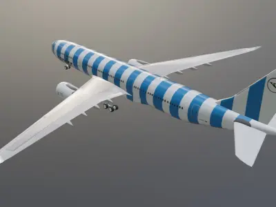 Condor Airbus a330-900neo model with cockpit  Low-poly 3D model
