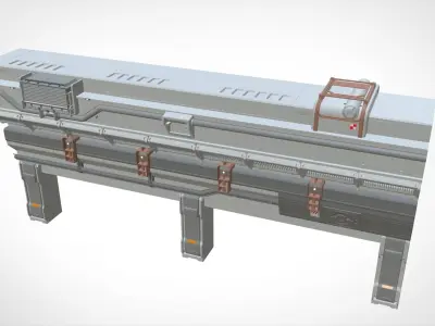 sci-fi Architecture kitbash 14 3D model