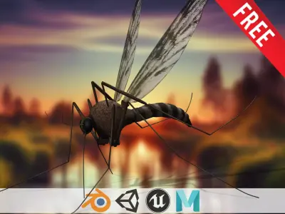 Whisper Wing Silent Hunter free mustique Low-poly 3D model