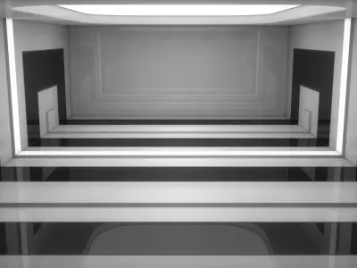 Sci Fi Interior 3D model 90