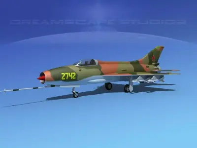 MIG-21 Fishbed V06 3D model